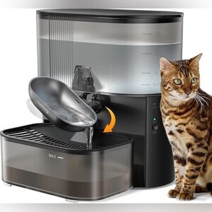 Wireless Cat Water Fountain No Filters, Wastewater Separation